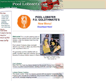 Tablet Screenshot of poollobster.com